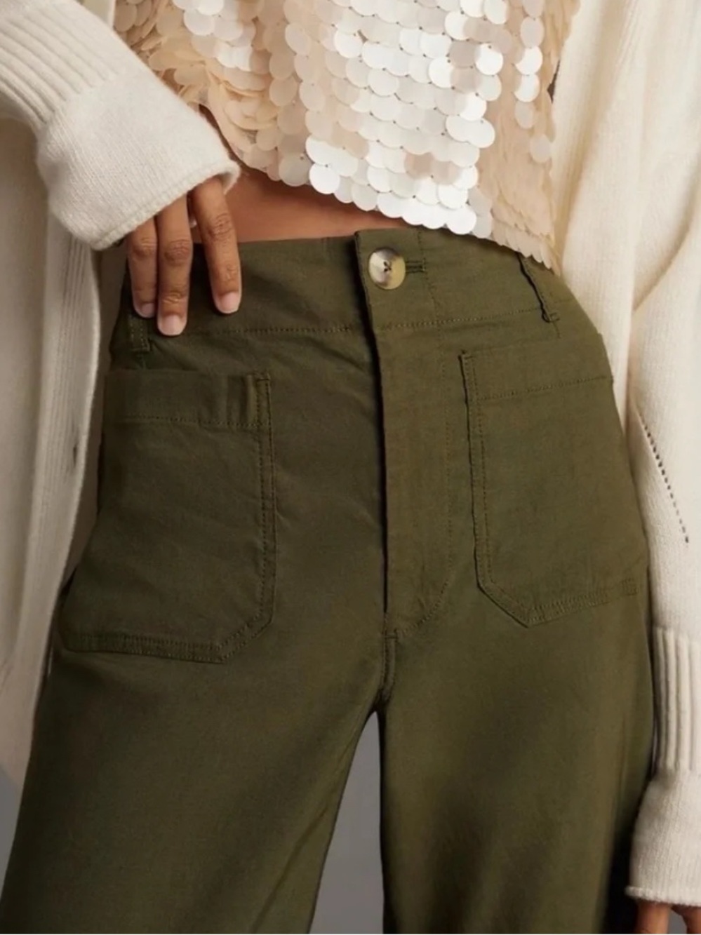 Maeve the Collete High Rise Wide Leg Pants - Picture 3 of 5